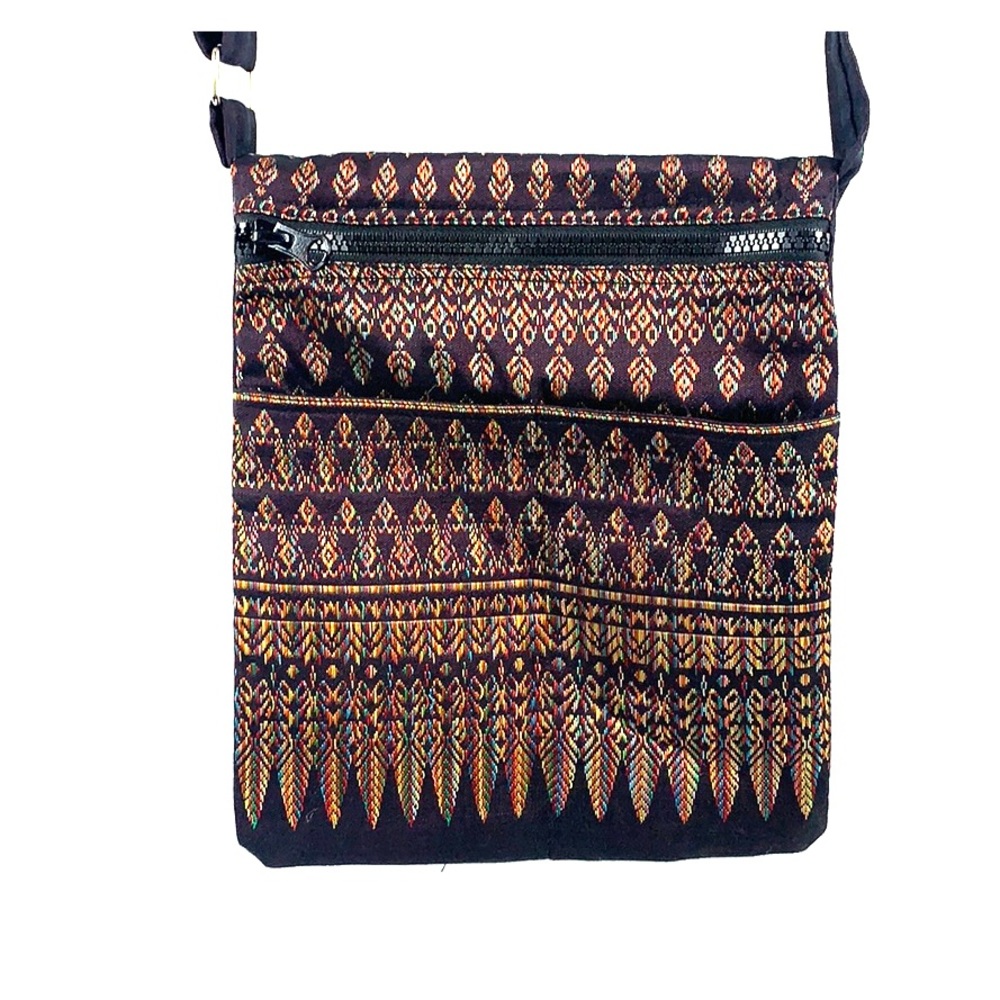 Moroccan Eastern Style Multi-Pocket Crossbody Bag - image 3
